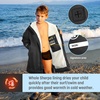 image:imageCatalonia Hooded Swim Parka Waterproof SherpaLined Coat for Boys amp GirlsBlack