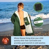 image:imageCatalonia Hooded Swim Parka Waterproof SherpaLined Coat for Boys amp GirlsGreen