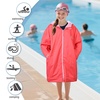 image:imageCatalonia Hooded Swim Parka Waterproof SherpaLined Coat for Boys amp GirlsHot Pink