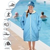 image:imageCatalonia Hooded Swim Parka Waterproof SherpaLined Coat for Boys amp GirlsLight Blue
