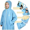 image:imageCatalonia Hooded Swim Parka Waterproof SherpaLined Coat for Boys amp GirlsLight Blue