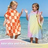image:imageCatalonia Kids Orange Juice Hooded Poncho Towel 100 Cotton Changing RobeRainbow Mermaid