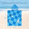 image:imageCatalonia Kids Orange Juice Hooded Poncho Towel 100 Cotton Changing RobeSeagulls and Sailboats