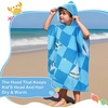 image:imageCatalonia Kids Orange Juice Hooded Poncho Towel 100 Cotton Changing RobeSeagulls and Sailboats