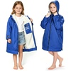 image:imageCatalonia Hooded Swim Parka Waterproof SherpaLined Coat for Boys amp GirlsBlue