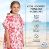 image:imageCatalonia Kids Hooded Poncho Towel for Surf Swim Absorbent Beach Wearable Towel for Teenagers Sand Proof Swim Changing RobePink Flower