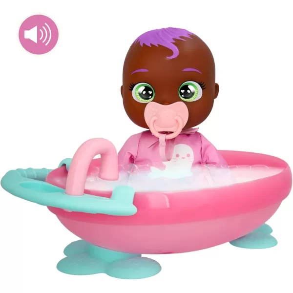 Cry Babies Newborn My First Bath Tiff  Interactive Baby Doll Bathtub Set with 20 Baby Sounds Girls ampamp Kids Age 18M and Up