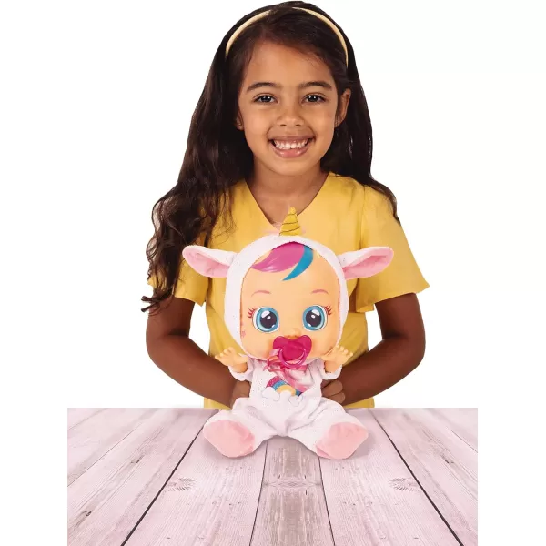 Cry Babies Dreamy the Unicorn 12 Baby Doll  Shimmery Removable Rainbow Pajamas For Girls and Kids 18 Months and Up  PinkCry Babies Dreamy the Unicorn 12 Baby Doll  Shimmery Removable Rainbow Pajamas For Girls and Kids 18 Months and Up  Pink