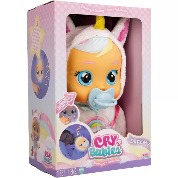 Cry Babies Goodnight Dreamy  Sleepy Time Baby Doll with LED Lights for Girls and Boys Ages 18M and UpCry Babies Goodnight Dreamy  Sleepy Time Baby Doll with LED Lights for Girls and Boys Ages 18M and Up