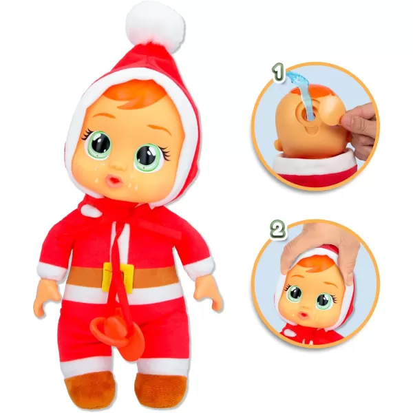 Cry Babies Tiny Cuddles Christmas Claus  9 Baby Dolls Cries Real Tears Santa Themed PajamasCry Babies Tiny Cuddles Christmas Claus  9 Baby Dolls Cries Real Tears Santa Themed Pajamas