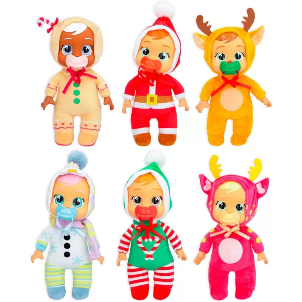 Cry Babies Tiny Cuddles Christmas Claus  9 Baby Dolls Cries Real Tears Santa Themed PajamasCry Babies Tiny Cuddles Christmas Claus  9 Baby Dolls Cries Real Tears Santa Themed Pajamas