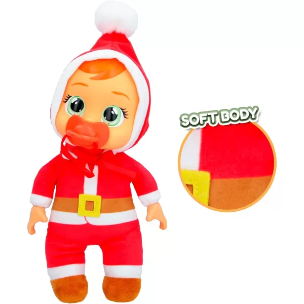 Cry Babies Tiny Cuddles Christmas Claus  9 Baby Dolls Cries Real Tears Santa Themed PajamasCry Babies Tiny Cuddles Christmas Claus  9 Baby Dolls Cries Real Tears Santa Themed Pajamas