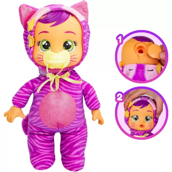 Cry Babies Tiny Cuddles Halloween Blair  9 Baby Dolls Cries Real Tears Purple and Blue Witch Themed PajamasKatie