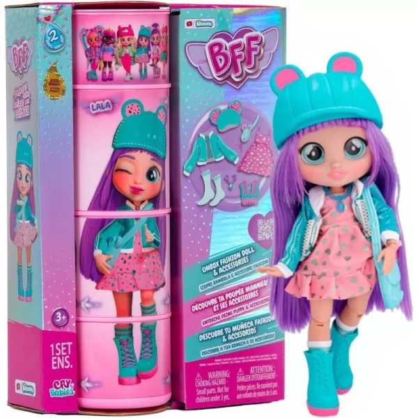 Cry Babies BFF Lala Fashion Doll with 9 Surprises Including Outfit and Accessories for Fashion Toy Girls and Boys Ages 4 and Up 78 Inch Doll MulticolorCry Babies BFF Lala Fashion Doll with 9 Surprises Including Outfit and Accessories for Fashion Toy Girls and Boys Ages 4 and Up 78 Inch Doll Multicolor