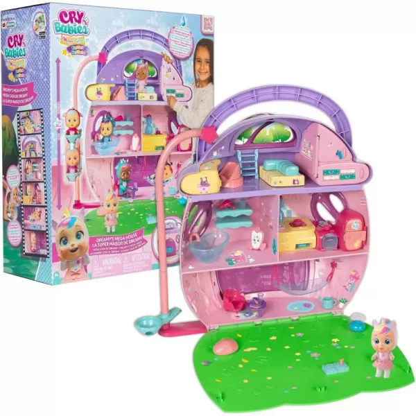 Cry Babies Magic Tears Dreamys Mega House  3 Stories 25 Accessories Exclusive Doll Lights and SoundsCry Babies Magic Tears Dreamys Mega House  3 Stories 25 Accessories Exclusive Doll Lights and Sounds