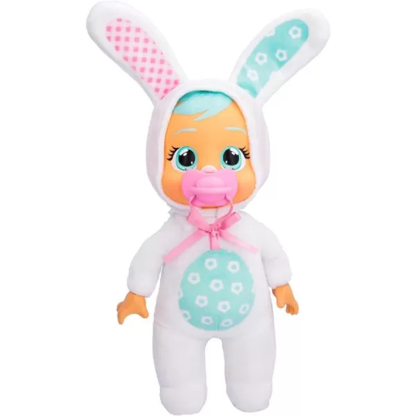 Cry Babies Tiny Cuddles Bunnies Lola  9 inch Baby Doll Cries Real Tears Pink Bunny Themed PajamasHoney