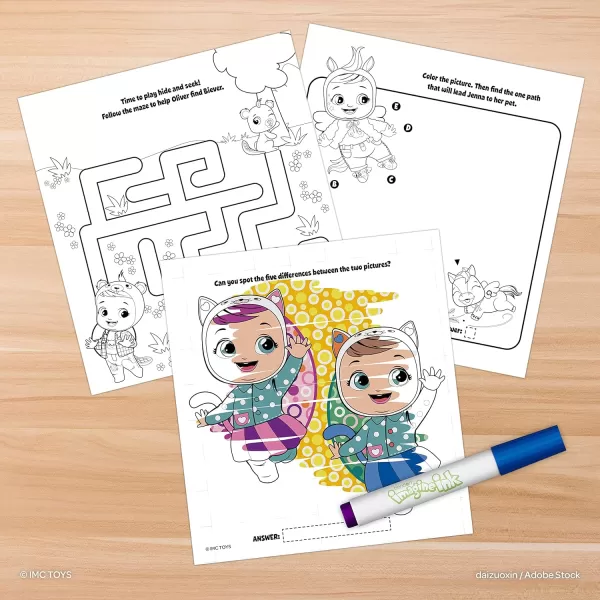 Cry Babies 20 Page Imagine Ink Coloring Book with Mess Free Marker 57842Cry Babies 20 Page Imagine Ink Coloring Book with Mess Free Marker 57842