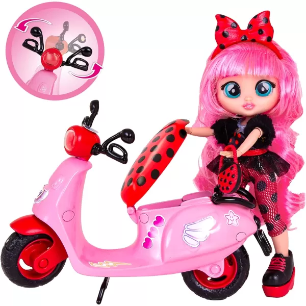 Cry Babies BFF Ladys Scooter  Girls and Boys Ages 5 and Up 78 Inch Doll MulticolorCry Babies BFF Ladys Scooter  Girls and Boys Ages 5 and Up 78 Inch Doll Multicolor