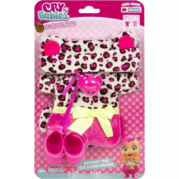 Cry Babies Dressy Outfits Birthday Time Leopard PrintCry Babies Dressy Outfits Birthday Time Leopard Print