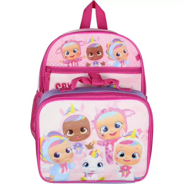 Cry Babies Magic Tears Characters Unicorn 3 PC Backpack Lunchbox Pencil PouchCry Babies Magic Tears Characters Unicorn 3 PC Backpack Lunchbox Pencil Pouch