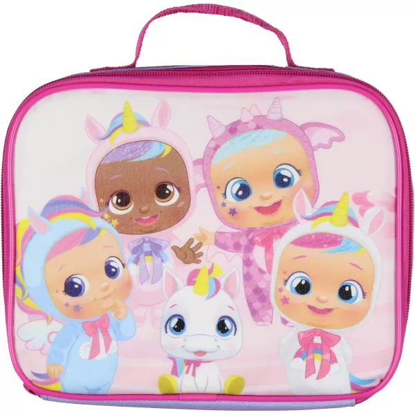 Cry Babies Magic Tears Characters Unicorn 3 PC Backpack Lunchbox Pencil PouchCry Babies Magic Tears Characters Unicorn 3 PC Backpack Lunchbox Pencil Pouch