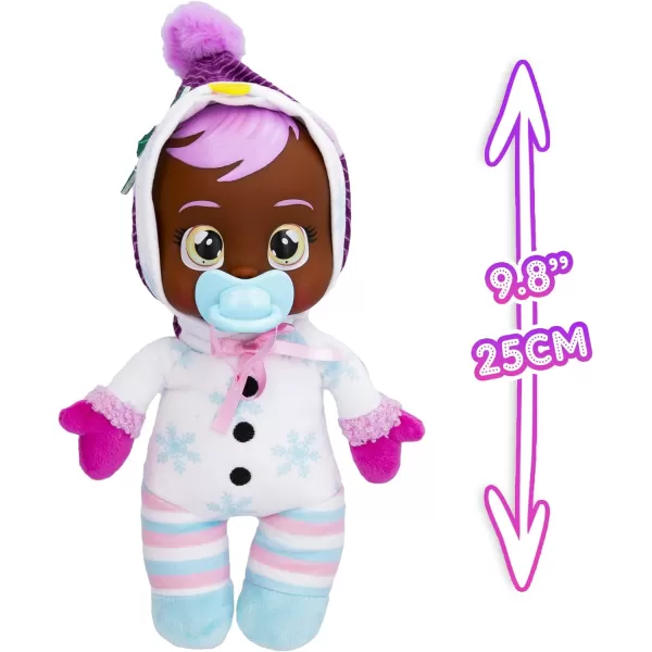 Cry Babies Tiny Cuddles Christmas Holly  9 Baby Dolls Cries Real Tears White Snowman Themed PajamasHolly