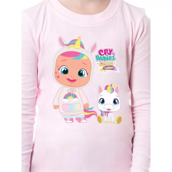 INTIMO Cry Babies Magic Tears Girls Child Characters Show Unicorn Sleep Pajama SetPink