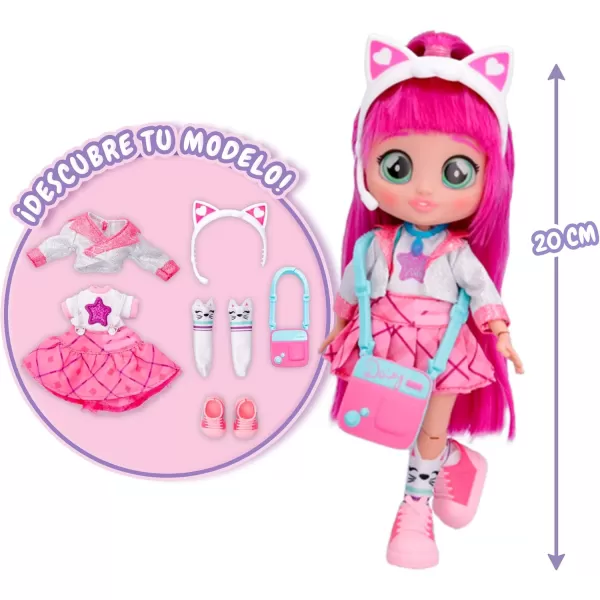 Cry Babies BFF Daisy Fashion Doll with 9 Surprises Including Outfit and Accessories for Fashion Toy Girls and Boys Ages 4 and Up 78 Inch Doll Multicolor