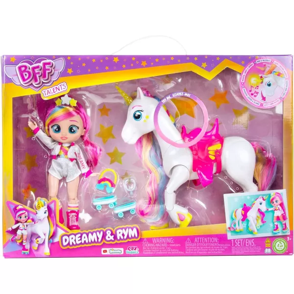 Cry Babies BFF Dreamy ampamp Rym  Fashion Doll with 9 Surprises Including Outfit and Accessories for Fashion Toy Girls and Boys Ages 5 and Up 78 Inch Doll Multicolor