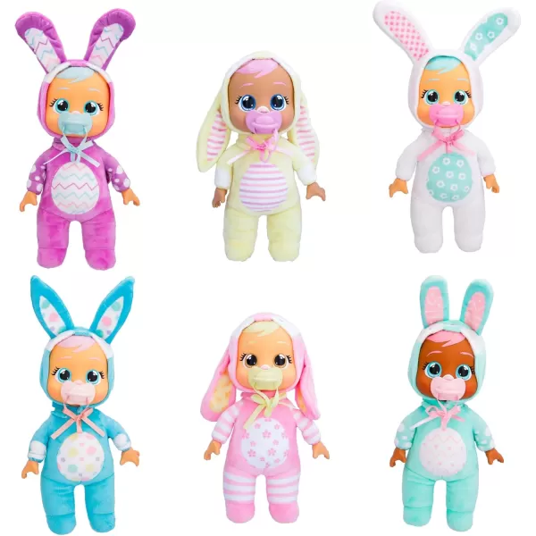 imageCry Babies Tiny Cuddles Bunnies Sally  9 inch Baby Doll Cries Real Tears Yellow Bunny Themed PajamasBrooks