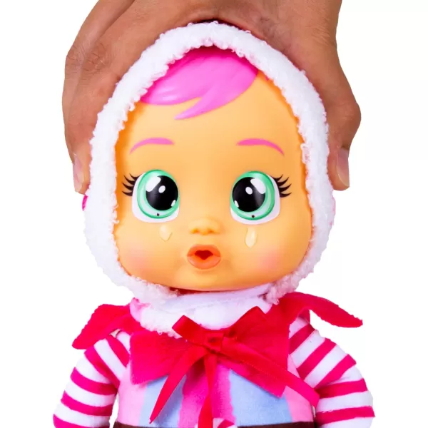 imageCry Babies Tiny Cuddles Christmas Holly  9quot Baby Dolls Cries Real Tears White Snowman Themed PajamasPixy