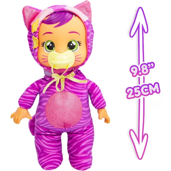 imageCry Babies Tiny Cuddles Halloween Agatha  9quot Baby Dolls Cries Real Tears Pink and Purple Witch Themed PajamasKatie