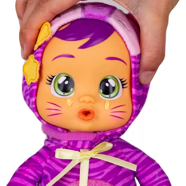 imageCry Babies Tiny Cuddles Halloween Agatha  9quot Baby Dolls Cries Real Tears Pink and Purple Witch Themed PajamasKatie