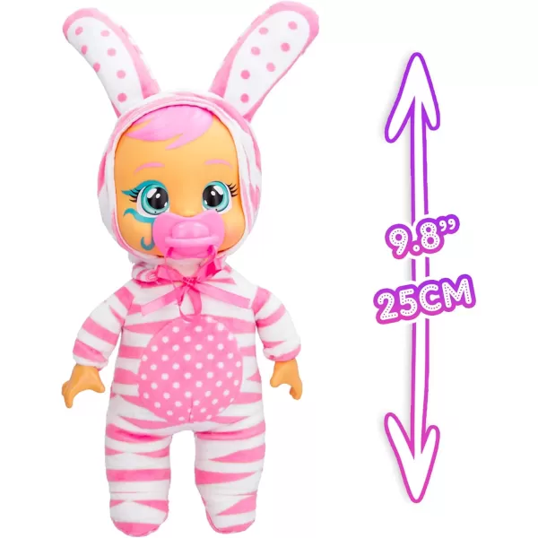 imageCry Babies Tiny Cuddles Halloween Katie  9quot Baby Dolls Cries Real Tears Purple and Pink Cat Themed PajamasConey