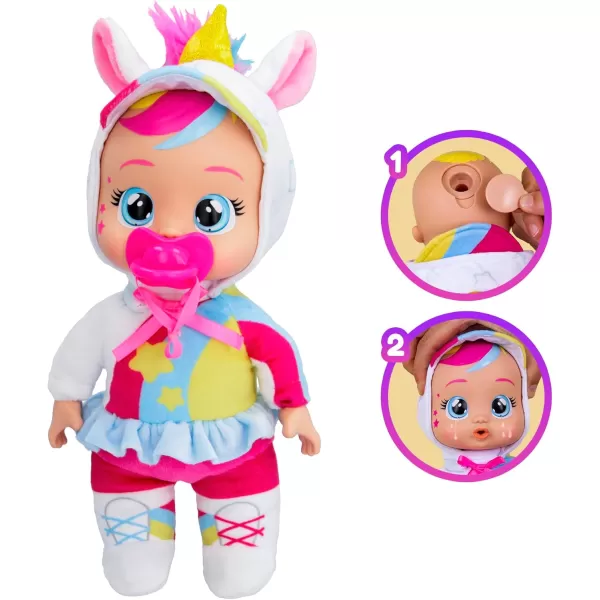 imageCry Babies Tiny Cuddles Talents Dreamy Dressed Up As a Roller Skater and Cries Real Tears 9 inch Baby Doll