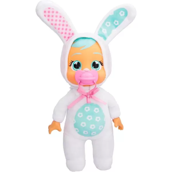 imageCry Babies Tiny Cuddles Bunnies Sally  9 inch Baby Doll Cries Real Tears Yellow Bunny Themed PajamasHoney