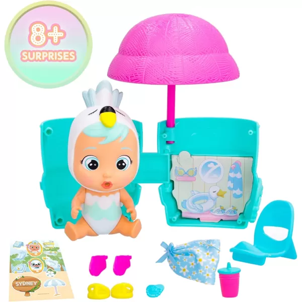 imageCry Babies Magic Tears Tropical World  Beach Babies Series  8 Surprises Accessories Surprise Doll  Great Gift for Kids Ages 3