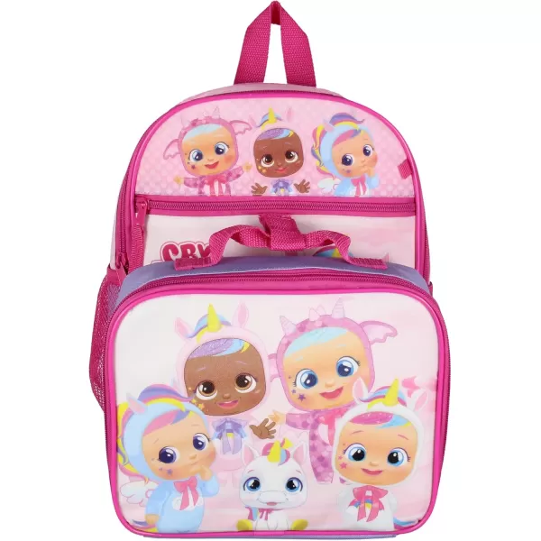 imageINTIMO Cry Babies Magic Tears Characters Unicorn 3 PC Backpack Lunchbox Pencil Pouch