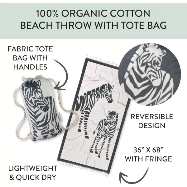 HonestBaby Extra Large Throw Beach Towel 100 Organic Cotton for Baby Boys Girls Unisex Pink Pineapple One SizeBaby Zebra