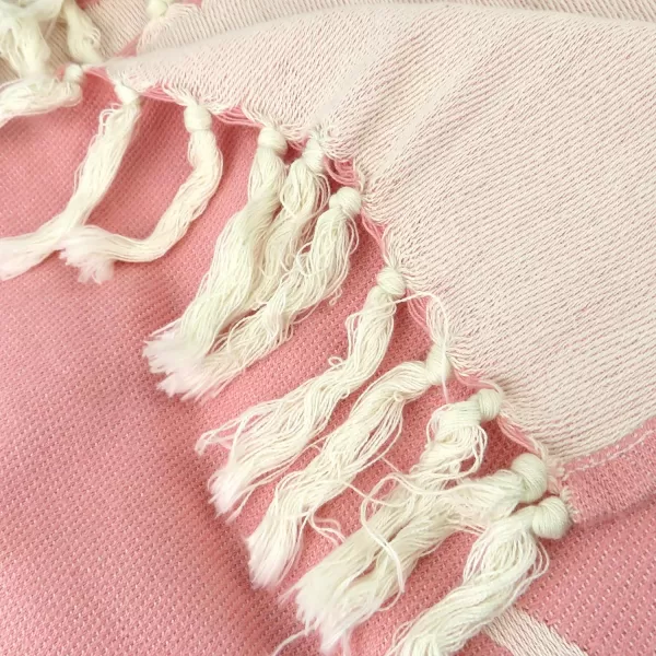 HonestBaby Extra Large Throw Beach Towel 100 Organic Cotton for Baby Boys Girls Unisex Pink Pineapple One SizePink Pineapple
