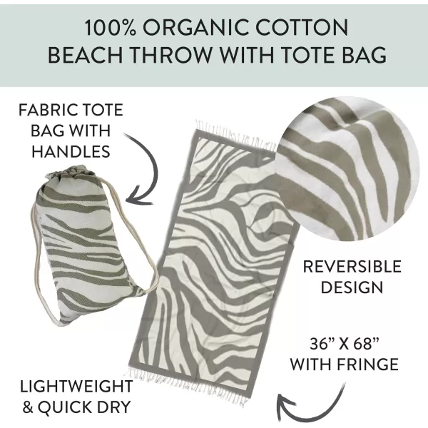 HonestBaby Extra Large Throw Beach Towel 100 Organic Cotton for Baby Boys Girls Unisex Pink Pineapple One SizeZebra Stripe