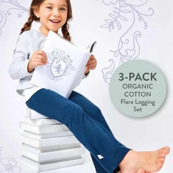 HonestBaby Fashion Outfit Sets Tops and Bottoms 100 Organic Cotton for Baby and Toddler GirlsDress Blues