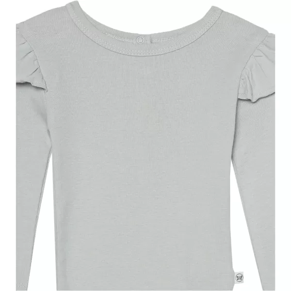 HonestBaby Fashion Outfit Sets Tops and Bottoms 100 Organic Cotton for Baby and Toddler GirlsGrey
