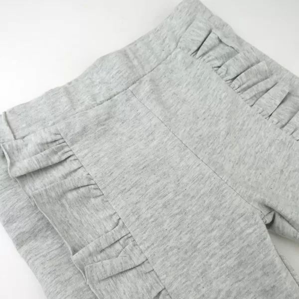 HonestBaby Fashion Outfit Sets Tops and Bottoms 100 Organic Cotton for Baby and Toddler GirlsLight Gray Heather