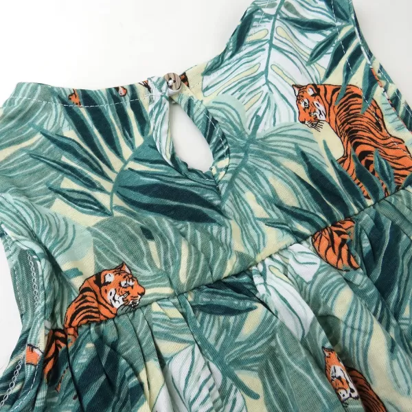 HonestBaby Fashion Outfit Sets Tops and Bottoms 100 Organic Cotton for Baby and Toddler GirlsTiger Time