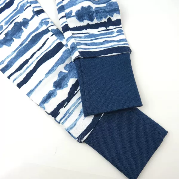 HonestBaby Multipack 2Piece Pajamas Sleepwear PJs 100 Organic Cotton for Infant Baby and Toddler Boys UnisexCrabs Navy