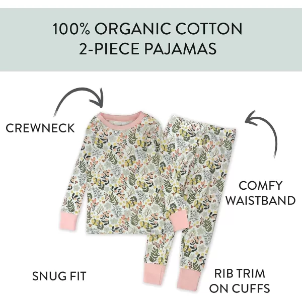 HonestBaby Multipack 2Piece Pajamas Sleepwear PJs 100 Organic Cotton for Infant Baby and Toddler Boys UnisexScottish Ivy