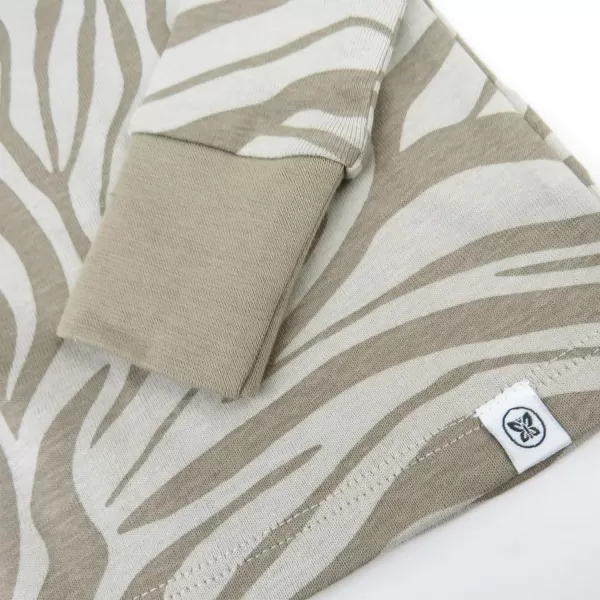 HonestBaby Multipack 2Piece Pajamas Sleepwear PJs 100 Organic Cotton for Infant Baby and Toddler Boys UnisexZanzibar Zebra