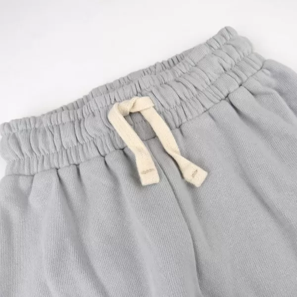 HonestBaby Multipack Pullover Hoodie Sweatshirt Jogger Sweatpant Sets Organic Cotton Baby Toddler Boys Girls UnisexGray Sweatpant