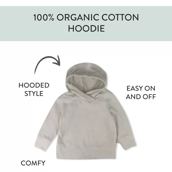 HonestBaby Multipack Pullover Hoodie Sweatshirt Jogger Sweatpant Sets Organic Cotton Baby Toddler Boys Girls UnisexTan Hoodie